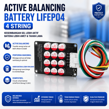 Active Balancing Battery LifePO4 4 String