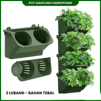 Pot Tanaman Gantung Dinding Tembok 2 Lubang