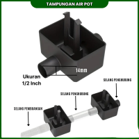 Tampungan Air Saluran Drainase Pot Gantung Dinding Untuk 2 Lubang
