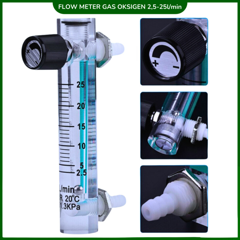 Flow Meter Oksigen LZQ 2.5-25 L Flow Meter Oksigen LZQ 2.5-25 L