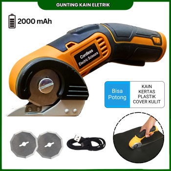 Gunting Kain Baterai 4V 2000 mAh Yellow Gunting Kain Baterai 4V 2000 mAh Yellow