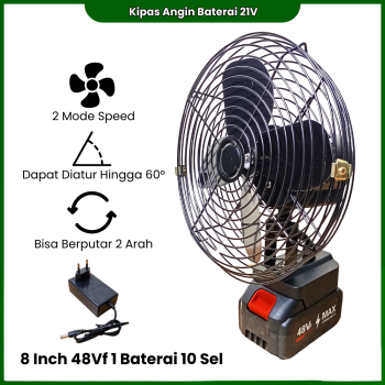 Kipas Angin Baterai 8 inch Kipas Angin Baterai 8 inch