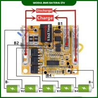 Modul BMS Baterai 21V - 3 Mosfet