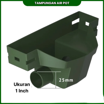 Tampungan Air Saluran Drainase Pot Gantung Dinding Untuk 1 Lubang dan 3 Lubang