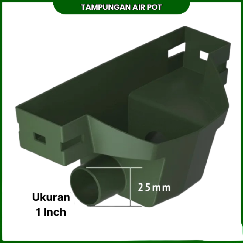 Tampungan Air Saluran Drainase Pot Gantung Dinding Untuk 1 Lubang dan 3 Lubang
