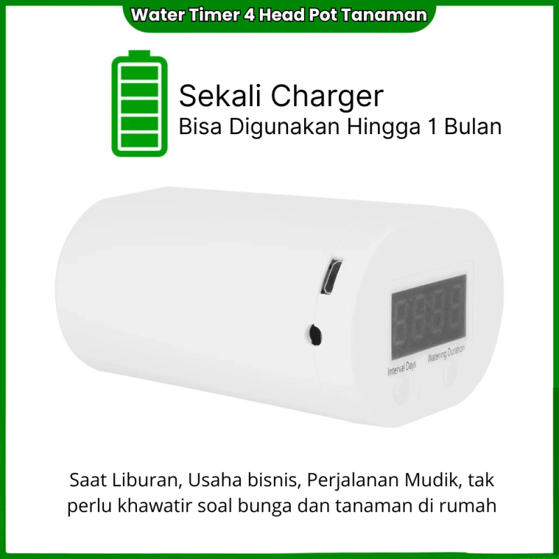 Timer Siram Tanaman Otomatis Watering 4 Head Timer Siram Tanaman Otomatis Watering 4 Head