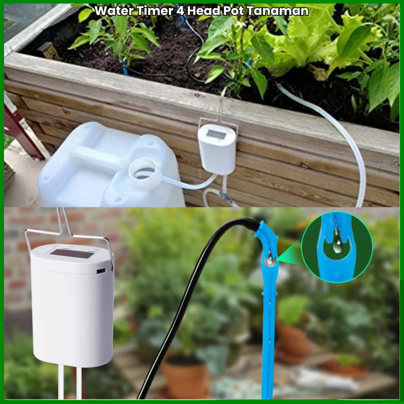 Timer Siram Tanaman Otomatis Watering 4 Head Timer Siram Tanaman Otomatis Watering 4 Head