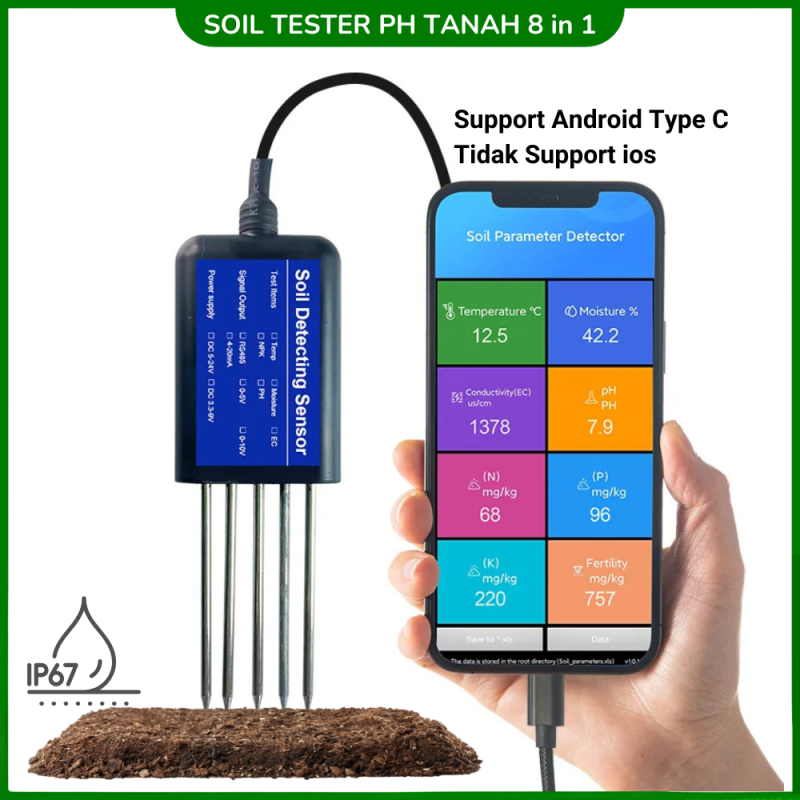 Soil Tester PH Tanah 8 in 1 Fertility Moisture Soil Tester PH Tanah 8 in 1 Fertility Moisture