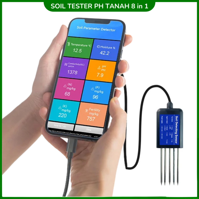 Soil Tester PH Tanah 8 in 1 Fertility Moisture Soil Tester PH Tanah 8 in 1 Fertility Moisture