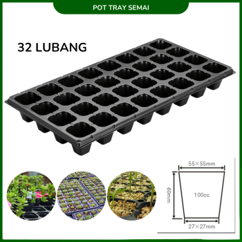 Tray Semai Sayuran Pot Benih Bibit Tanaman Hidroponik Tray Semai Sayuran Pot Benih Bibit Tanaman Hidroponik