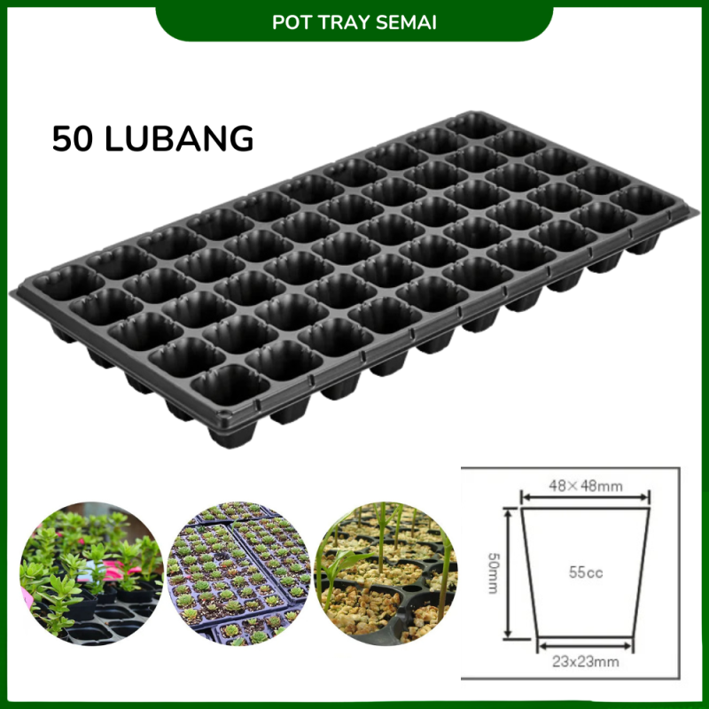 Tray Semai Sayuran Pot Benih Bibit Tanaman Hidroponik Tray Semai Sayuran Pot Benih Bibit Tanaman Hidroponik