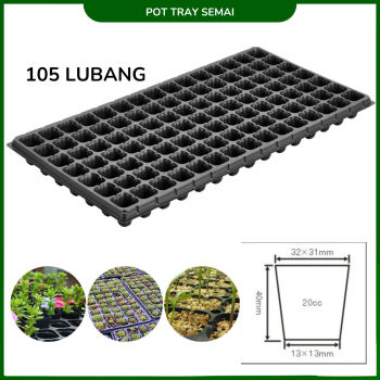 Tray Semai Sayuran Pot Benih Bibit Tanaman Hidroponik Tray Semai Sayuran Pot Benih Bibit Tanaman Hidroponik