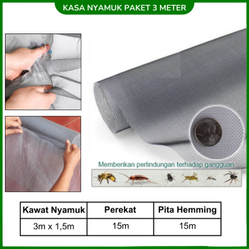 Kasa Anti Nyamuk Plastik HDPE Kelambu Serangga Ventilasi Udara