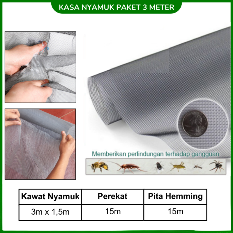 Kasa Anti Nyamuk Plastik HDPE Kelambu Serangga Ventilasi Udara Kasa Anti Nyamuk Plastik HDPE Kelambu Serangga Ventilasi Udara