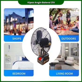 Kipas Angin Baterai 8 inch Kipas Angin Baterai 8 inch