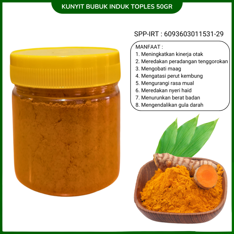 Kunyit Bubuk Herbal Asli 100% Kunyit Induk Umur 3 Tahun Kunyit Bubuk Herbal Asli 100% Kunyit Induk Umur 3 Tahun