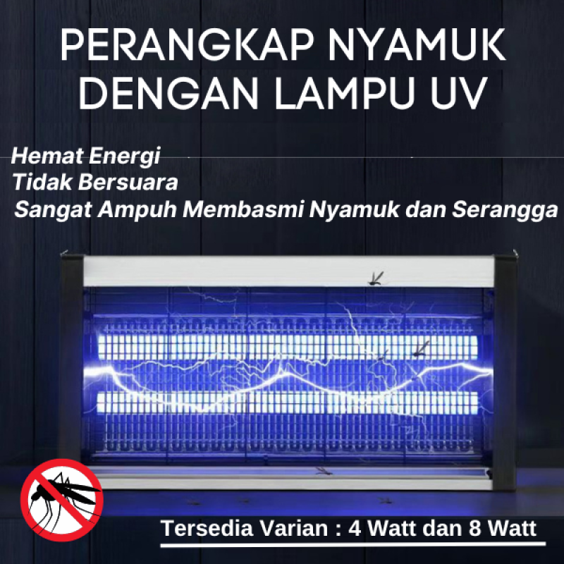 Lampu UV 8 Watt Perangkap Nyamuk Lalat Anti Serangga Lampu UV 8 Watt Perangkap Nyamuk Lalat Anti Serangga