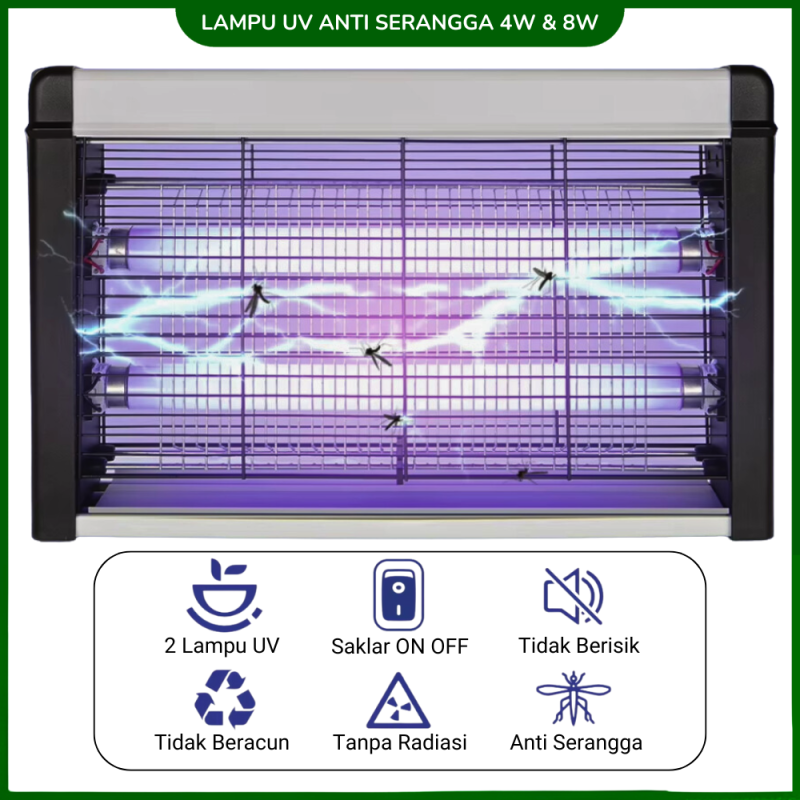 Lampu UV Perangkap Nyamuk Lalat Anti Serangga Lampu UV Perangkap Nyamuk Lalat Anti Serangga
