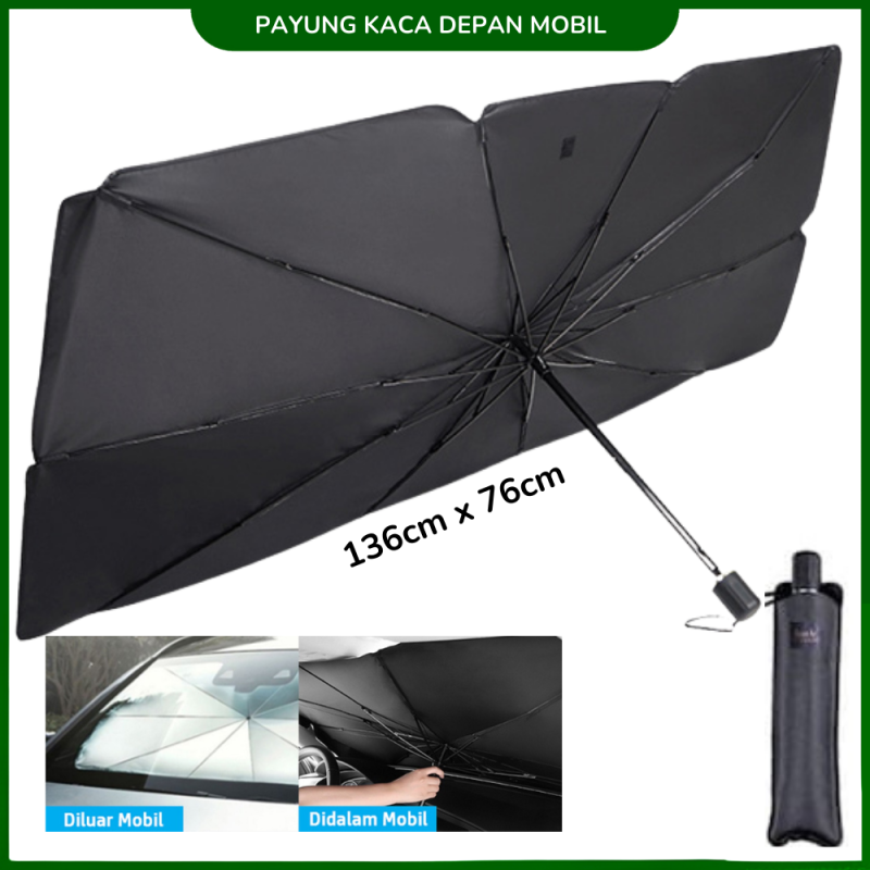 Payung Mobil Anti Panas Sinar UV Matahari Cover Kaca Depan Payung Mobil Anti Panas Sinar UV Matahari Cover Kaca Depan