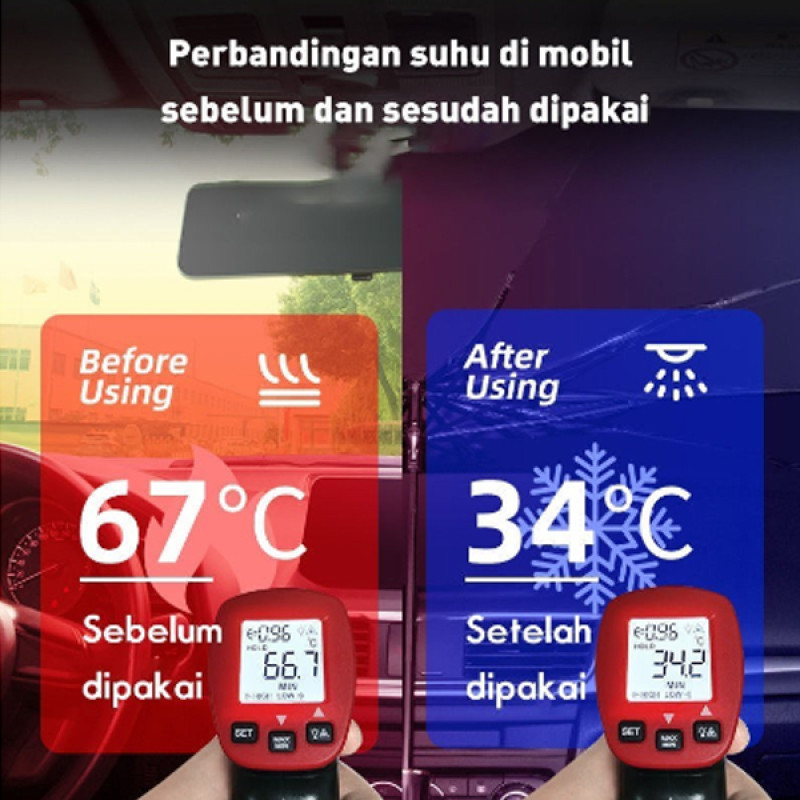 Payung Mobil Anti Panas Sinar UV Matahari Cover Kaca Depan Payung Mobil Anti Panas Sinar UV Matahari Cover Kaca Depan
