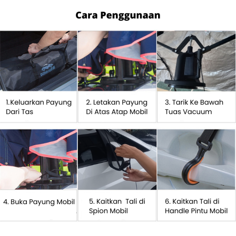 Payung Mobil Manual Portable Anti Panas Payung Mobil Manual Portable Anti Panas