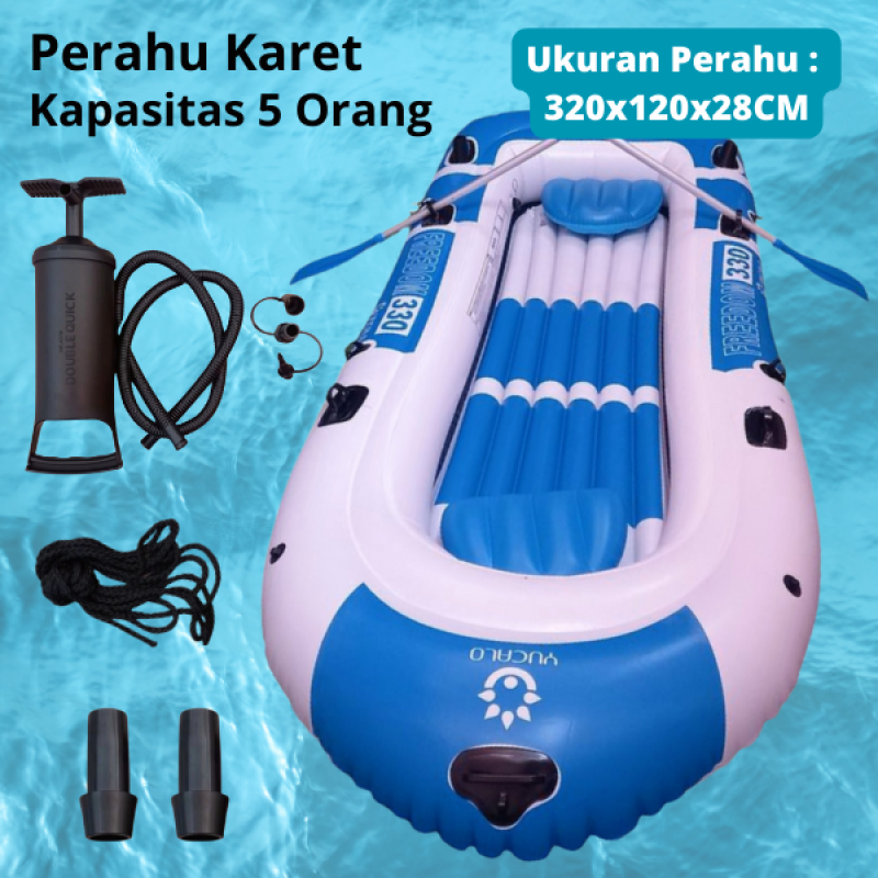 Perahu Karet Angin Kapasitas 5 Orang Perahu Karet Angin Kapasitas 5 Orang