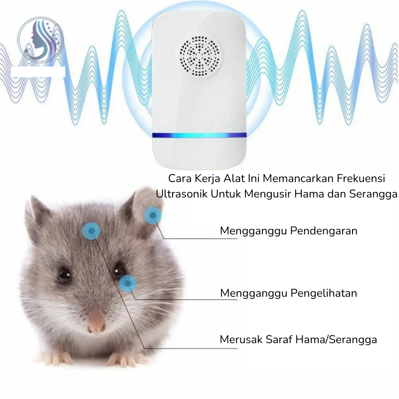 Ultrasonic Pengusir Tikus Nyamuk Pembasmi Serangga Ultrasonic Pengusir Tikus Nyamuk Pembasmi Serangga