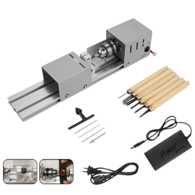 mesin bubut kayu mini 150 W