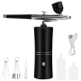 Mini Portable Air Brush Kit Compressor Alumunium
