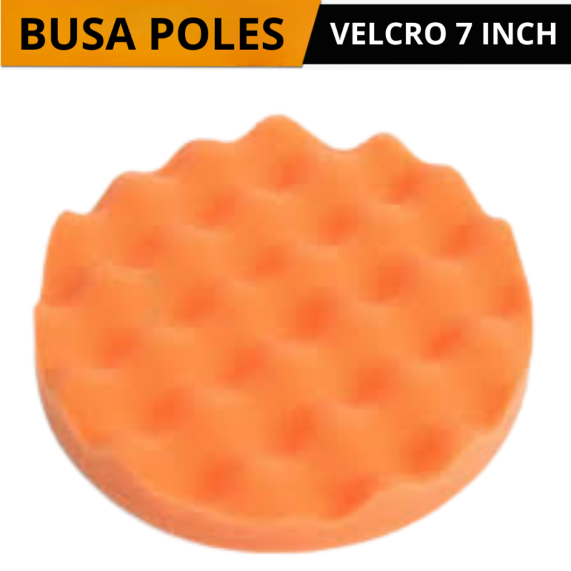 Busa Poles 7 Inch Oren Gelombang Busa Poles 7 Inch Oren Gelombang