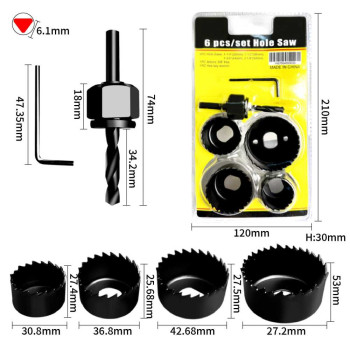 Holesaw Kits 6 Pcs Hole saw set