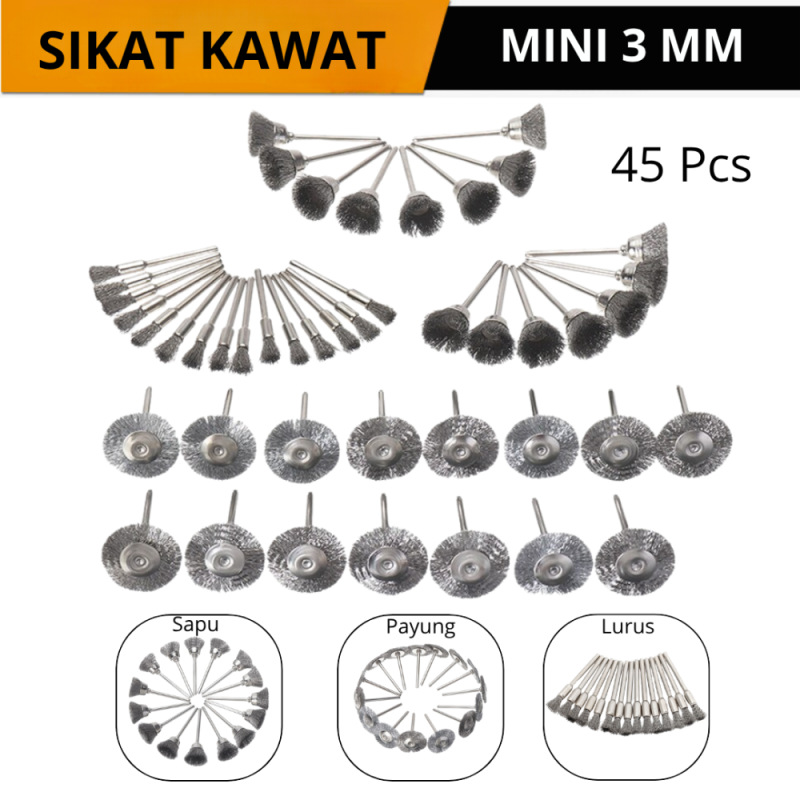 Sikat Kawat 45 Pcs