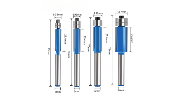 Mata Router Double Bearing Bit - Mata trimmer double bearing
