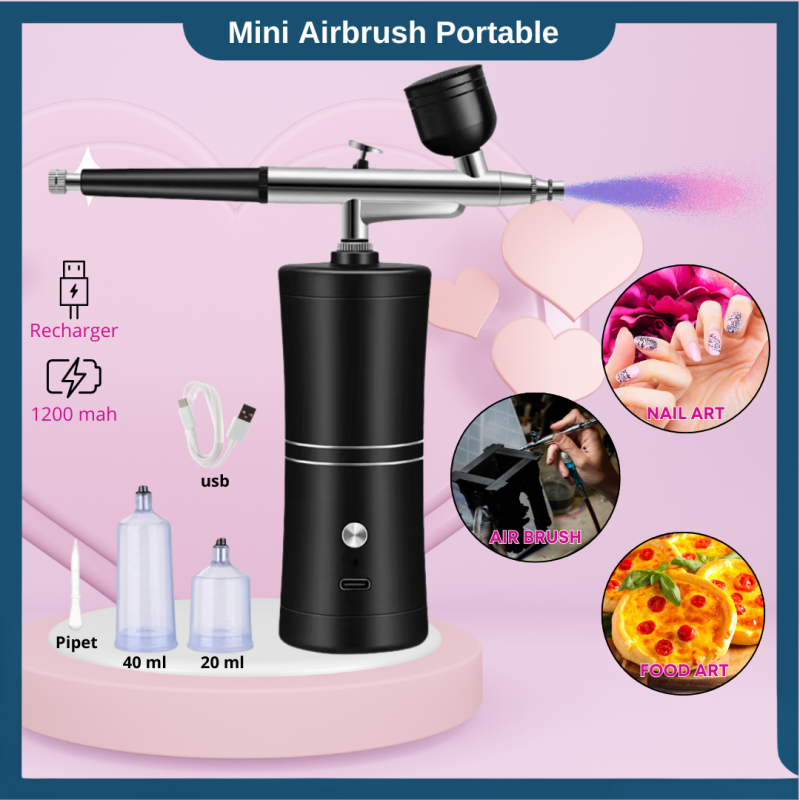 Mini Air Brush Kit Kompresor Airbrush Mini Spray paint Portable Mini Air Brush Kit Kompresor Airbrush Mini Spray paint Portable
