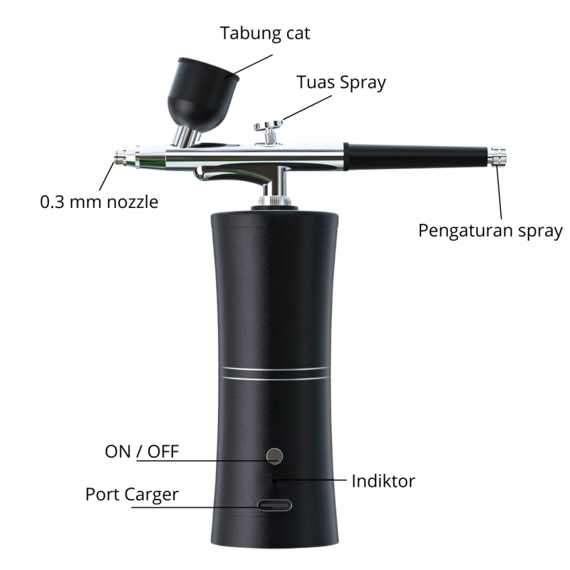 Mini Air Brush Kit Kompresor Airbrush Mini Spray paint Portable Mini Air Brush Kit Kompresor Airbrush Mini Spray paint Portable