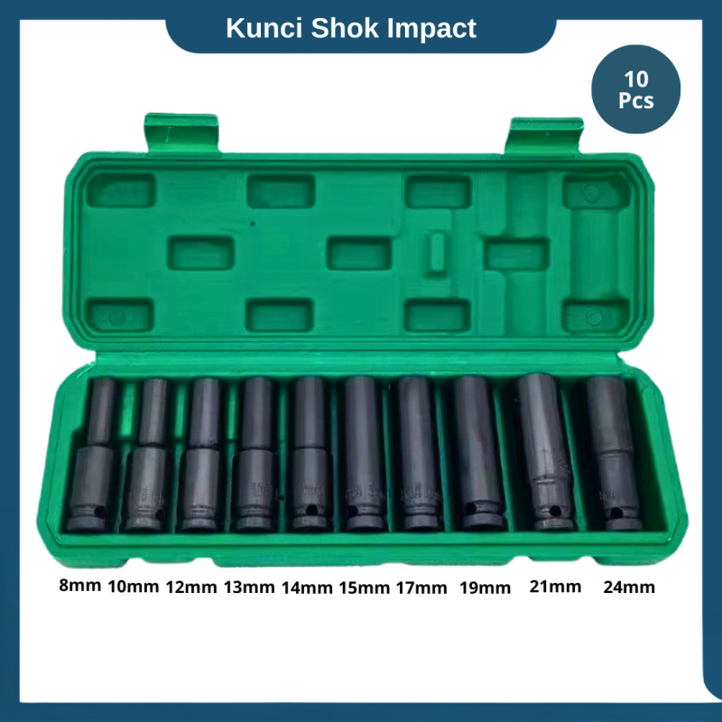 Impact Socket Mata Sok Kunci Impact Wrench 10 pcs Impact Socket Mata Sok Kunci Impact Wrench 10 pcs