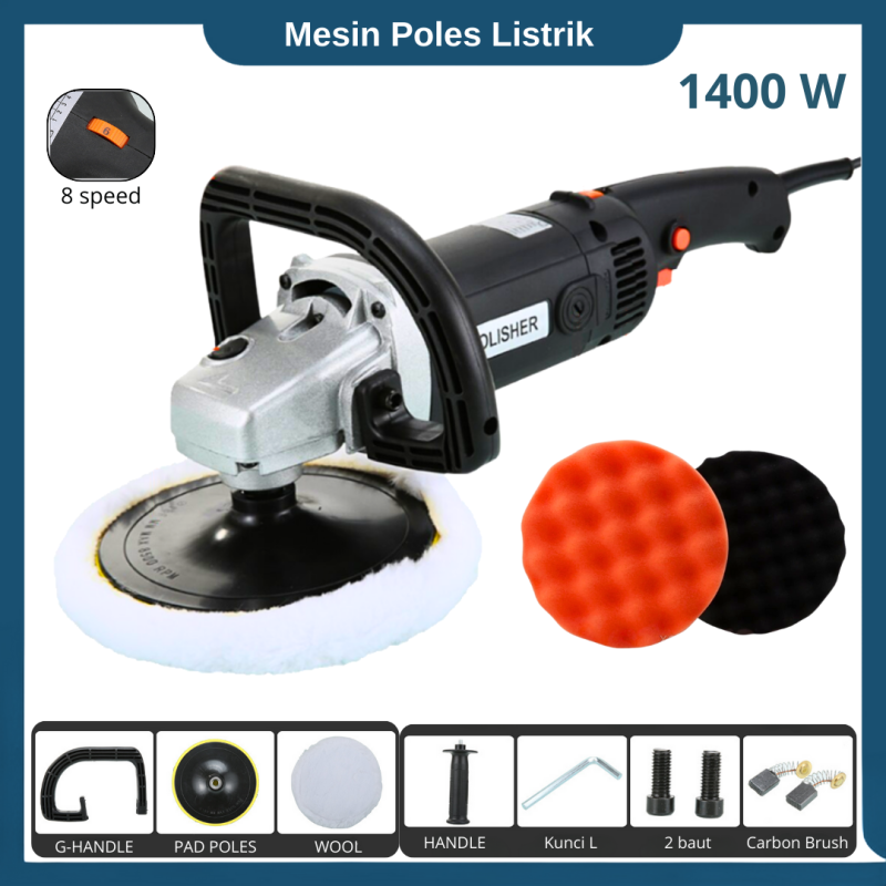 Mesin Poles Mobil 7 inch rotary 1400 watt Mesin Poles Mobil 7 inch rotary 1400 watt