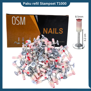 Paku Standar Ring bulat Stampset T1000 8 mm 200 Pcs  Paku Standar Ring bulat Stampset T1000 8 mm 200 Pcs