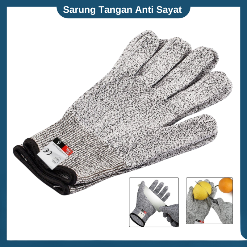 Sarung Tangan Keselamatan Tahan Goresan Cutter Resistant Gloves Sarung Tangan Keselamatan Tahan Goresan Cutter Resistant Gloves