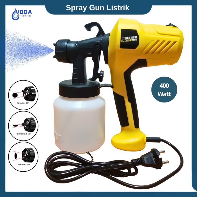 Spray gun elektrik 400 watt alat semprot cat sprayer 800 ml Spray gun elektrik 400 watt alat semprot cat sprayer 800 ml