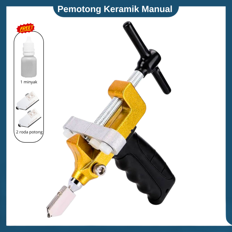 Tile cutter pemotong kaca manual keramik 2 in 1 Tile cutter pemotong kaca manual keramik 2 in 1