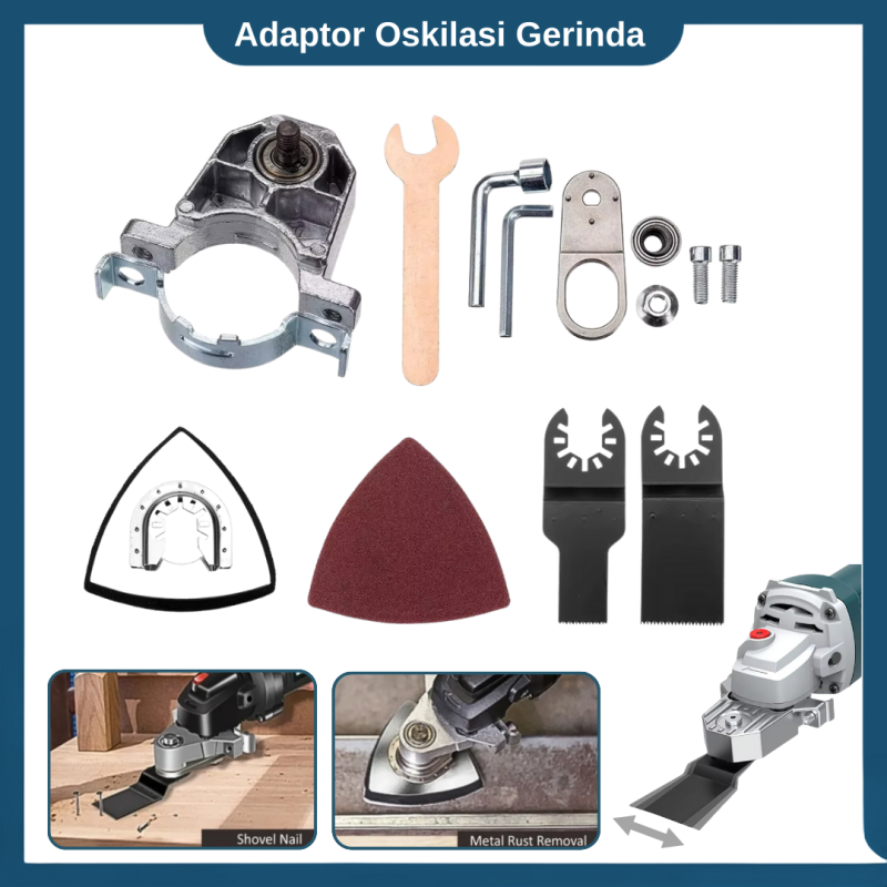 Adaptor Oskilasi Konversi Mesin Gerinda Oscillating Multi Tool Cutter Adaptor Oskilasi Konversi Mesin Gerinda Oscillating Multi Tool Cutter