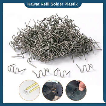 Kawat Refill isi ulang las solder plastik tipe gelombang 1000 Pcs