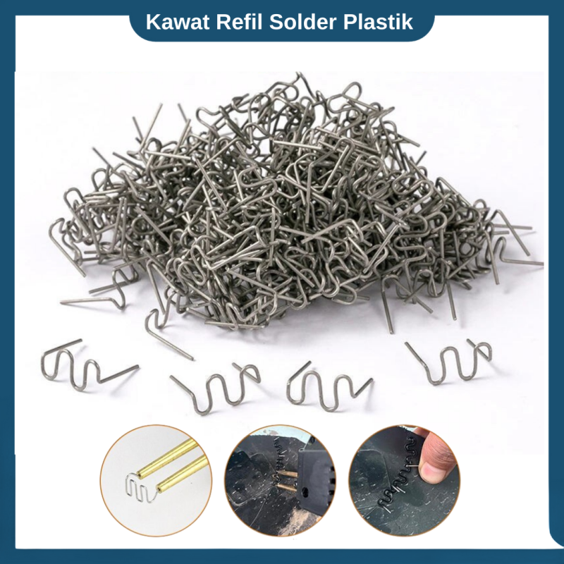 Kawat Refill isi ulang las solder plastik tipe gelombang 1000 Pcs Kawat Refill isi ulang las solder plastik tipe gelombang 1000 Pcs