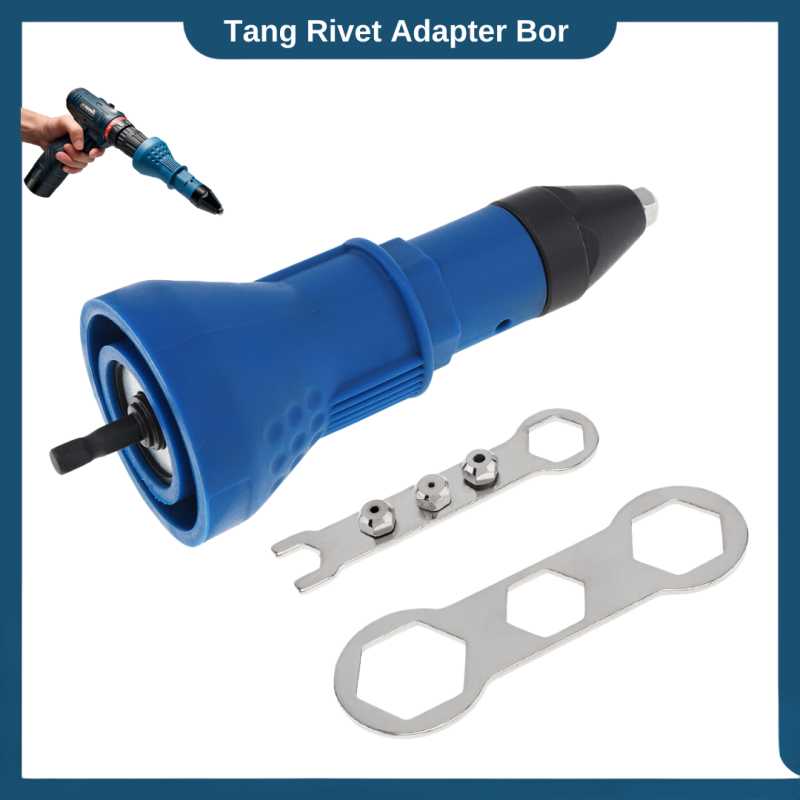 Tang Rivet Adapter mesin bor baterai listrik Penarik paku keling Tang Rivet Adapter mesin bor baterai listrik Penarik paku keling