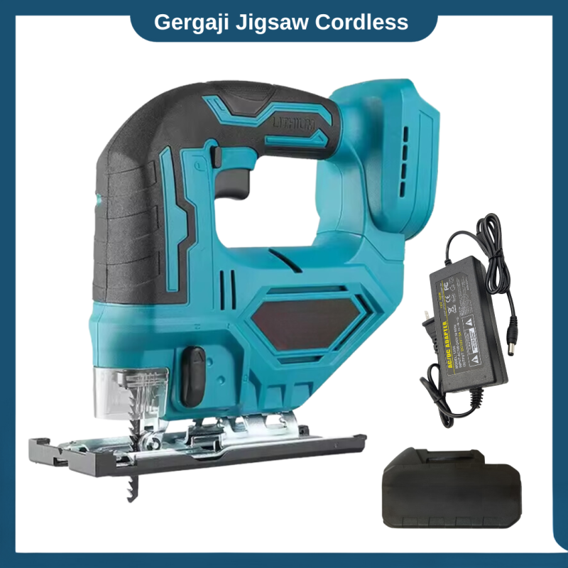 Mesin Gergaji Jigsaw Cordless Mesin Gergaji kayu Portable 20V Mesin Gergaji Jigsaw Cordless Mesin Gergaji kayu Portable 20V