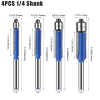 Mata Trimmer kayu double bearing flush trim 1/4 shank Mata Trimmer kayu double bearing flush trim 1/4 shank