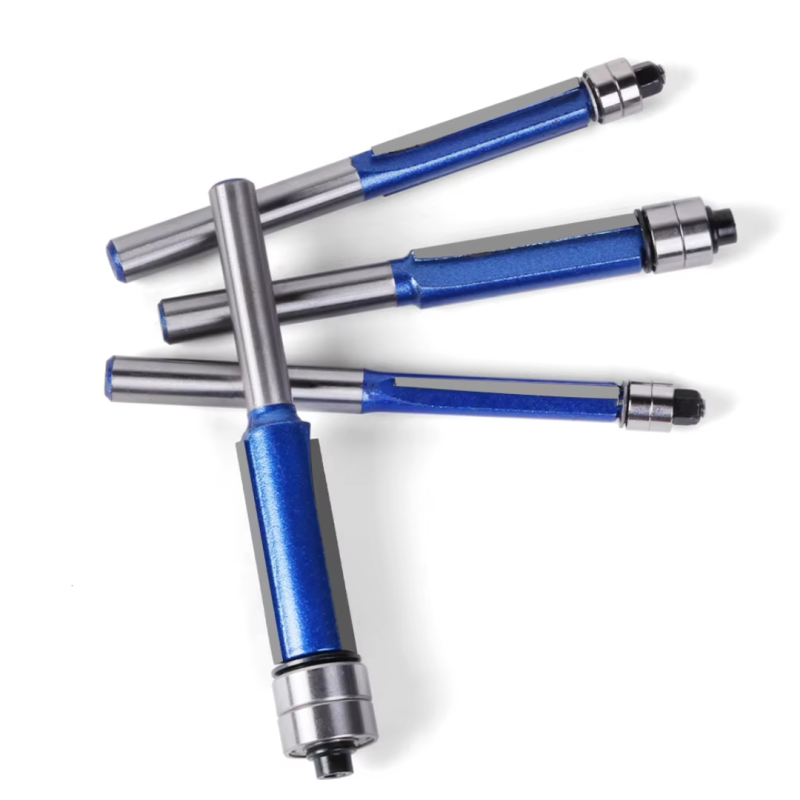 Mata Trimmer kayu double bearing flush trim 1/4 shank Mata Trimmer kayu double bearing flush trim 1/4 shank