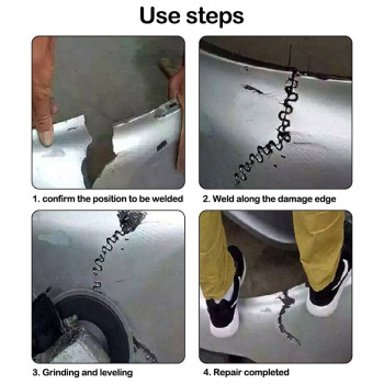 Kawat Refill isi ulang las solder plastik tipe gelombang 1000 Pcs