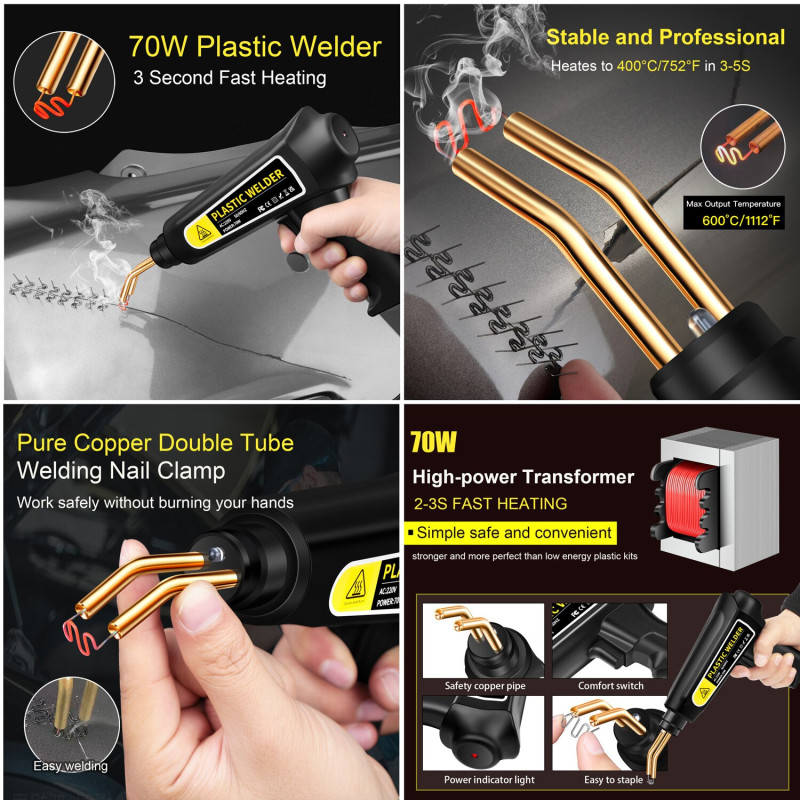 Solder Plastik reparasi Bumper Plastic Welding Machine 70 watt Solder Plastik reparasi Bumper Plastic Welding Machine 70 watt